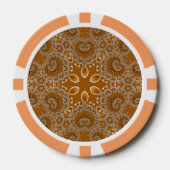 Caramel Fractal Lace  Poker Chips (Voorkant)