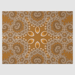 Caramel Fractal Lace Tissuepapier