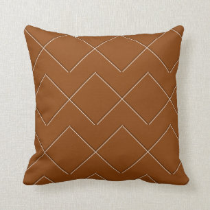 Caramel Géométrique moderne Coussin intérieur 16x1