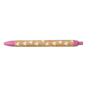 Caramel Hearts Christmas Zwarte Inkt Pen (Voorkant)
