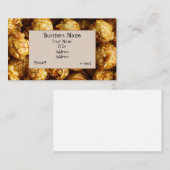 Caramel Popcorn Visitekaartje (Voorkant / Achterkant)