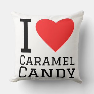 Caramel snoep patroon kussen