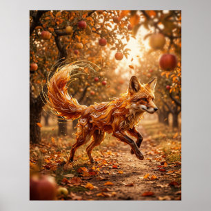 Caramel Vos Appelboomgaard Run Poster