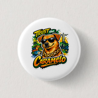Caramelo baas ronde button 3,2 cm
