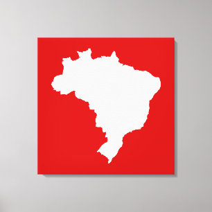 Caranval Red Festive Brazilië op Emporiomoffa Canvas Afdruk