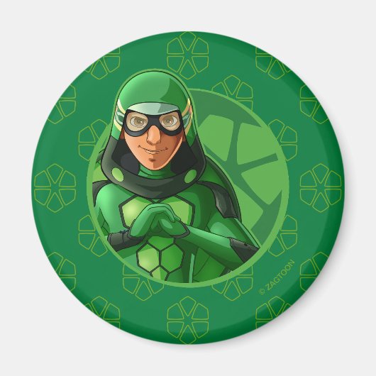 Carapace Green Badge Magneet (Voorkant)