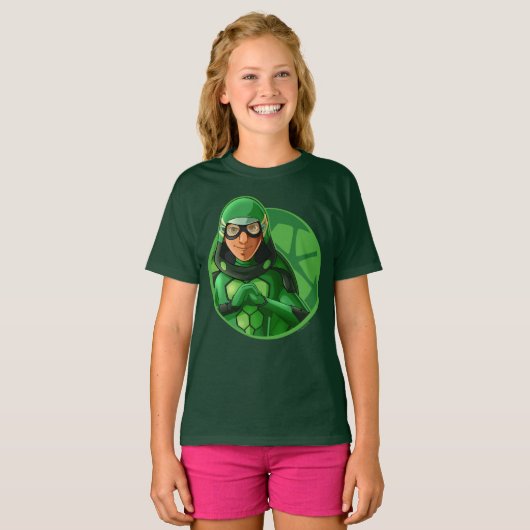 Carapace Green Badge T-shirt (Voorkant volledig)