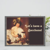 Caravaggio Bacchus Bacchanal CC0202 Invitation (Debout devant)