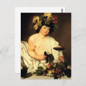 Caravaggio Bacchus Briefkaart (Voorkant / Achterkant)