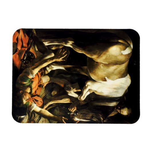 Caravaggio Conversion de Saint Paul Magnet (Horizontal)