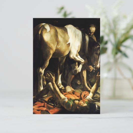 Caravaggio Conversion de St Paul Invitations (Debout devant)