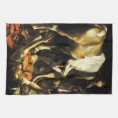 Caravaggio Conversion of St. Paul Kitchen Towel Theedoek (Horizontaal)