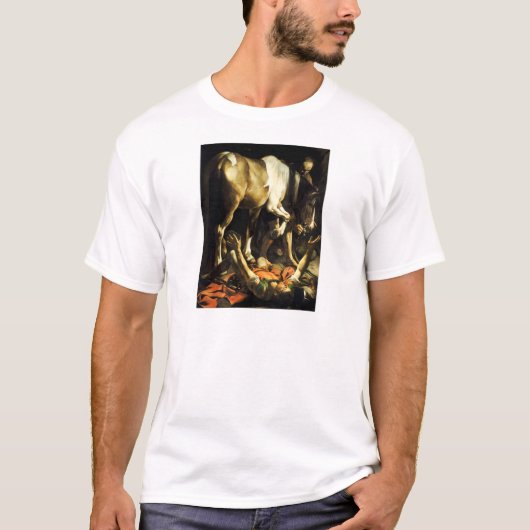 Caravaggio Conversion of St. Paul T-shirt (Voorkant)