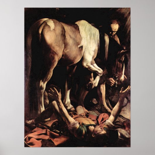 Caravaggio-Conversion van Saul Poster (Voorkant)