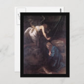 Caravaggio De aankondiging Briefkaart (Voorkant / Achterkant)