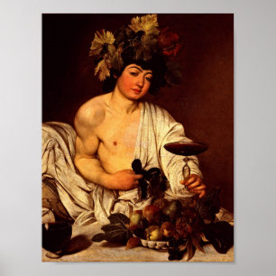 Caravaggio - De Adolescent Bacchus Poster