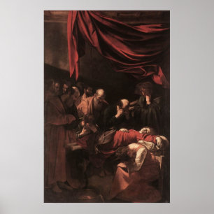 Caravaggio de dood van de maagd poster