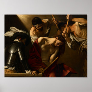Caravaggio - de kruising met de thorns poster