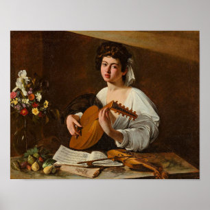 Caravaggio - De Lute Player Poster