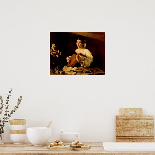 Caravaggio - De Lute Player Poster (Keuken)