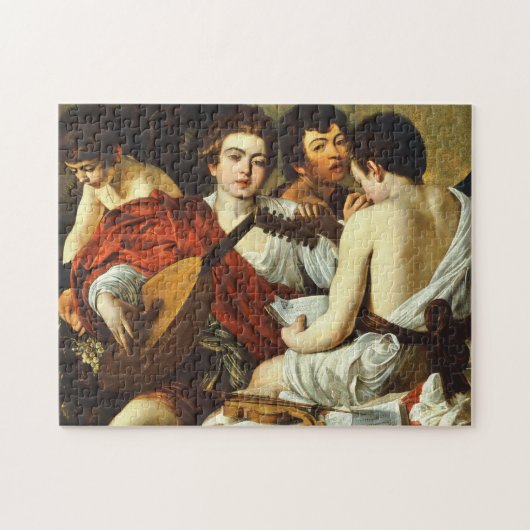 CARAVAGGIO - De muzikanten 1595 Legpuzzel (Horizontaal)