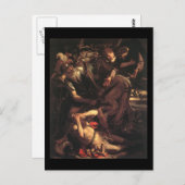 caravaggio de omlegging van de sint - briefkaart (Voorkant / Achterkant)