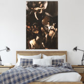 Caravaggio - De zeven daden van genade (1607) Canvas Afdruk (Insitu (Slaapkamer))