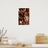 Caravaggio-De zeven werken van genade Poster (Keuken)
