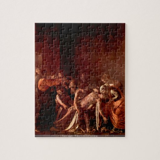 Caravaggio - Heropleving van de puzzel van Lazarus (Verticaal)