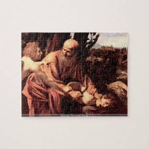 Caravaggio - Het opofferen van de Isaacs-puzzel Legpuzzel