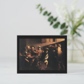 Caravaggio Het Roepen van Heilige Matthew Briefkaart (Staand voorkant)