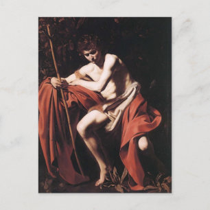 Caravaggio- John the Baptist Briefkaart
