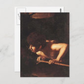 Caravaggio- John the Baptist Briefkaart (Voorkant / Achterkant)