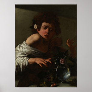 Caravaggio - Jongen gebeten door een hagedis Poster