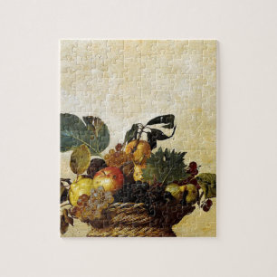 Caravaggio - mand fruit - Klassiek kunstwerk Legpuzzel