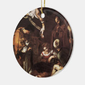 Caravaggio - Nativiteit met St Francis & St Lawren Keramisch Ornament (Links)