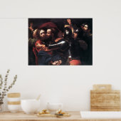 Caravaggio neemt Christus over Poster (Keuken)