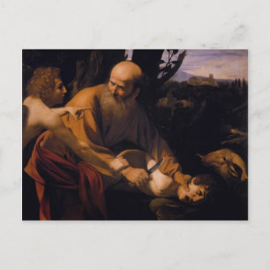 Caravaggio- offe Isaac Briefkaart