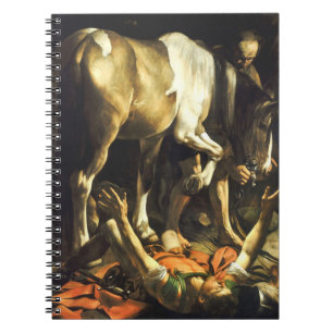 caravaggio omgebouwd naar Damascus van St Paul Notitieboek