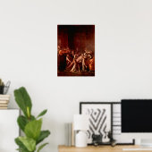 Caravaggio-reurrectie van Lazarus Poster (Thuiskantoor)