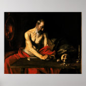 Caravaggio - Saint Jerome Writing Poster (Voorkant)