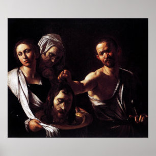 Caravaggio - Salome met hoofd van John De baptist Poster