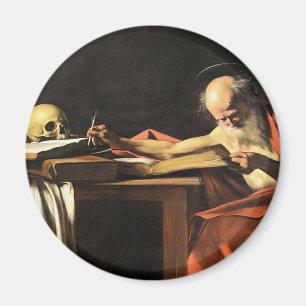 Caravaggio - San Gerolamo - Renaissance Painting Magneet