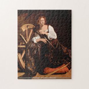 Caravaggio - St Catherine of Alexandria puzzle Legpuzzel