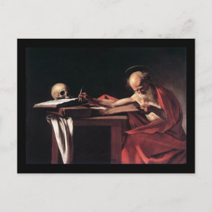 Caravaggio St Jerome Briefkaart
