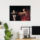 Caravaggio St Jerome Poster (Thuiskantoor)
