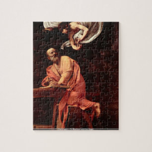 Caravaggio - St Matthew en de engel puzzle Legpuzzel