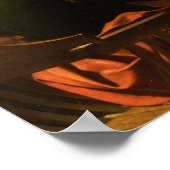 Caravaggio - Supper at emmaus 1602 Poster (Hoek)