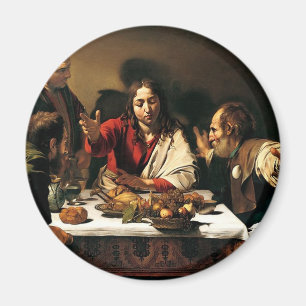 Caravaggio - Supper bij Emmaus - Klassieke schilde Magneet