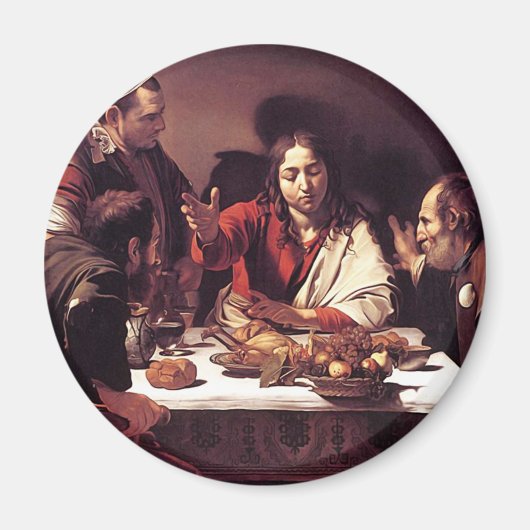 Caravaggio - Supper bij Emmaus Magneet (Voorkant)